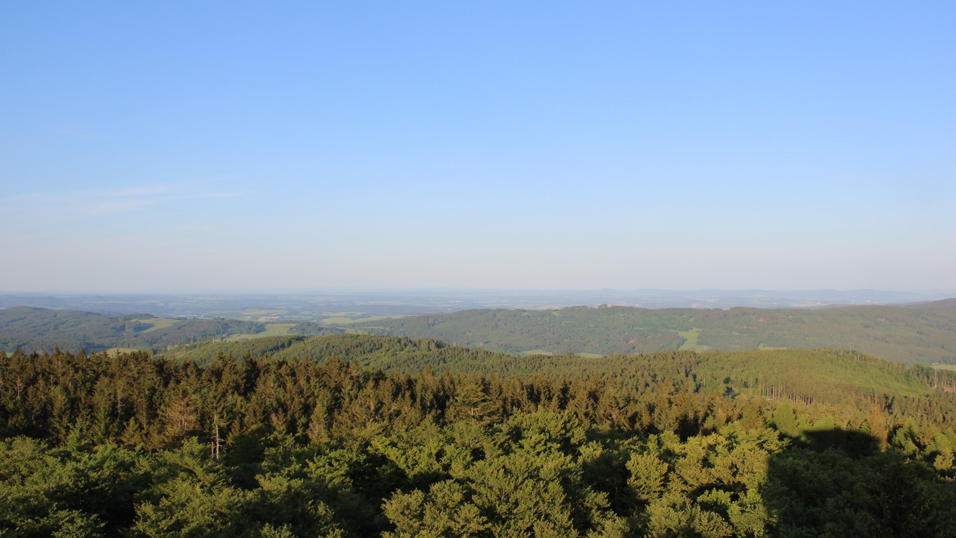 Böhmerwaldturm/Stadlern-Blick nach Osten