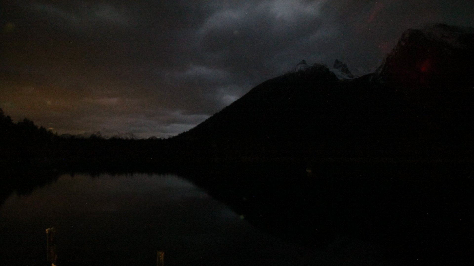 Ramsau-Blick über den Hintersee zum Hochkalter